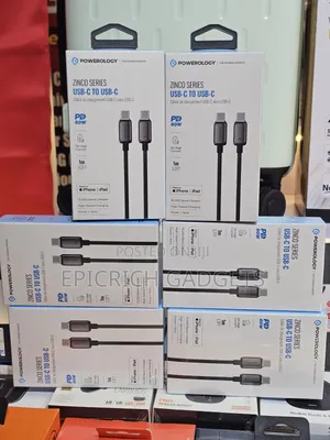 Powerology Zinco Pd60w Usb-C to Usb-C Cable iPhone iPad
