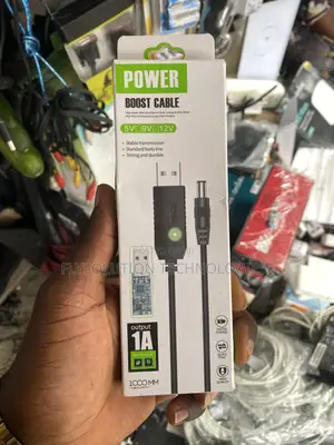 Usb Power Bank to Router Boost Cable Convert 5v to 9v 12v