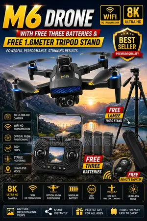Elevate Your Photography Game With the M6 Drone Premium Bundle!