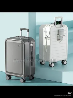 20" Stylish Durable Trolley Case With Combination Lock, Luggage Bag