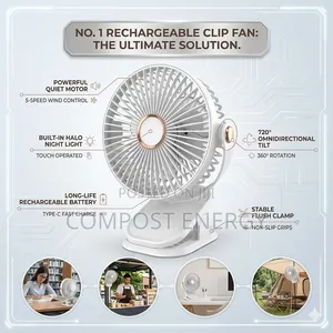 Rechargeable Clip Fan