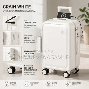 22" Stylish and Durable Trolley Case With Combination Lock, Luggage.