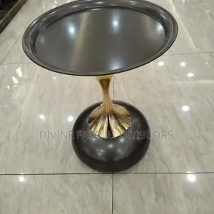 Small Waist Corner Coffee Table - Black