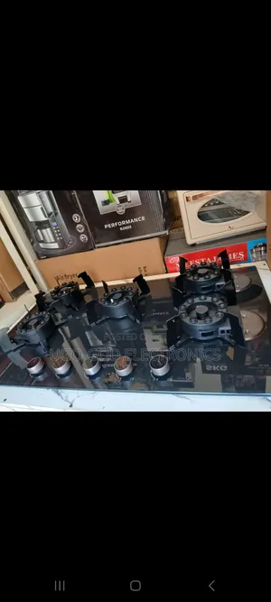 Polystar 5 Burners Flip Up Gas Cooker