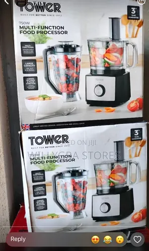 Tower Multi Function Food Processor With 2l Bowl 1.8l Jug Blender