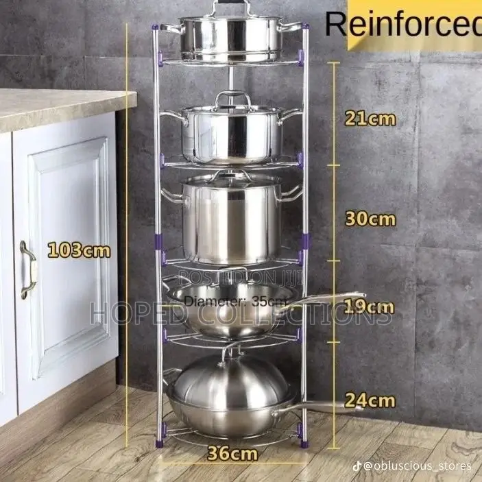 5 Tier Pot Rack