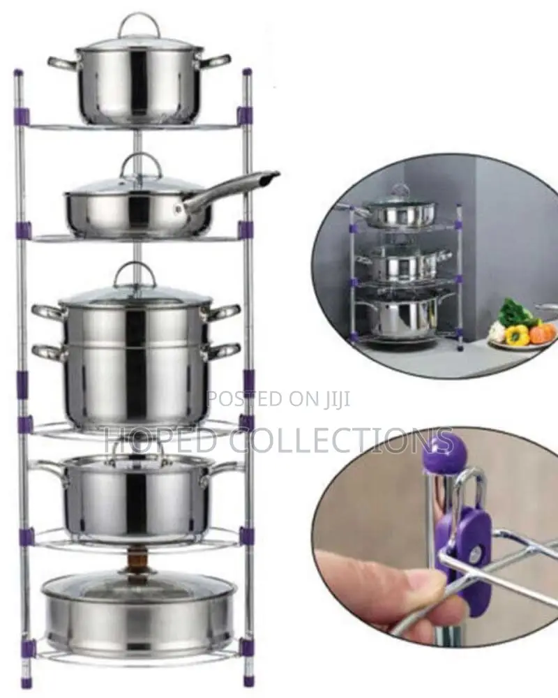 5 Tier Pot Rack