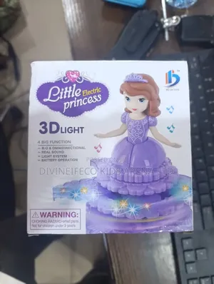 Electric Princess Doll With 3d Lights, Music Motion