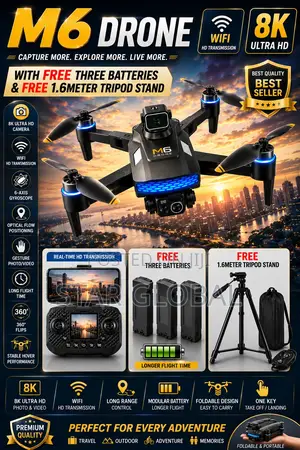 Capture Epic Aerial Views With the M6 Drone Complete Package!