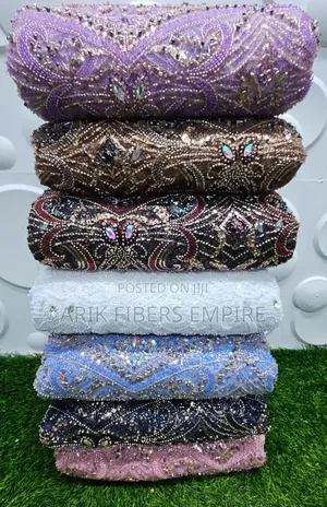 Embroidered Beaded Lace