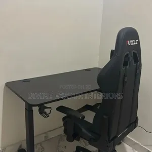 Electric Adjustable Desk With Office Chair - Black