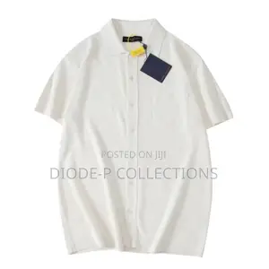Louis Vuitton Buttons Down Short Sleeve Collar Neck Shirt