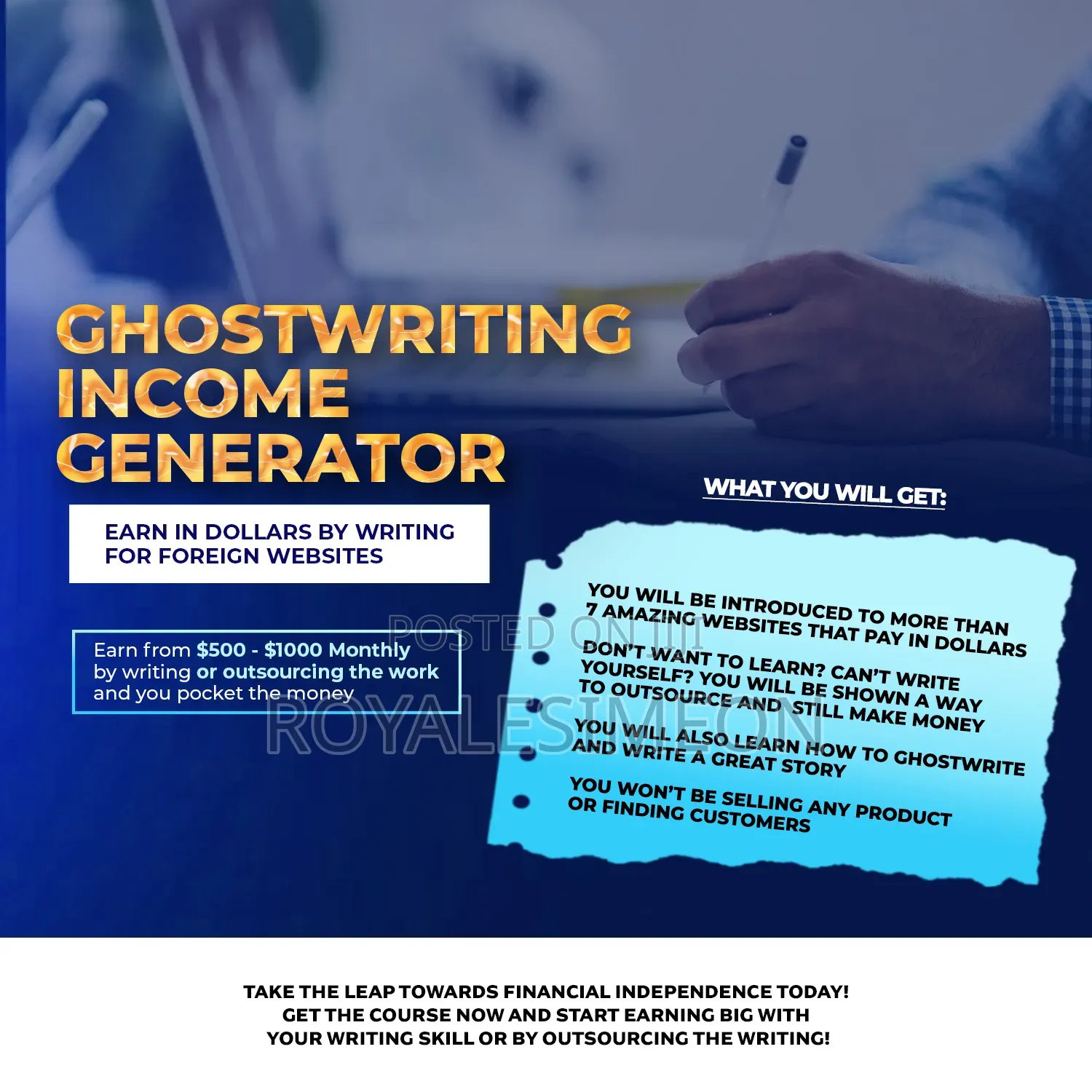 Ghostwriting Money Magnet Course (E-Learning)
