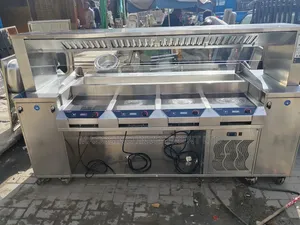 Foreign Commercial Stainless Steel Mobile Cooking Station
