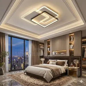Black and White Block Ceiling Light - For Living Room, Bedroom, Office