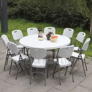 6ft Hdpe Event Table 10 Foldable Chairs