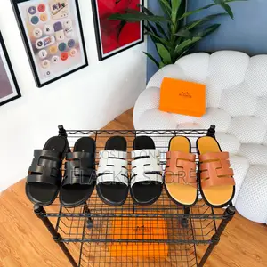Original Hermes Spiral Leather Slippers