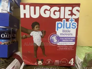 Huggies Plus Little Movers Baby Diapers (Sizes 1–5)