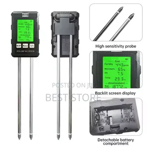 Soil Ph Survey Moisture Tester Sunlight Humidity 6 in 1