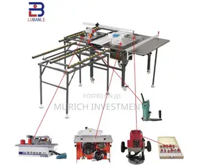 5-in-1 Sliding Table Saw With Edge Bander, Router Palm Router – 220v