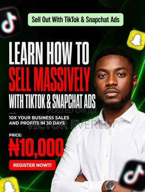 Learn How to Sell Massively With Tiktok Snapchat Advert