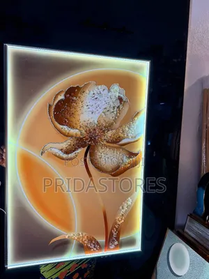  Luxury Crystal Wall Acrylic Painting Stoned Frame (With Led Light)