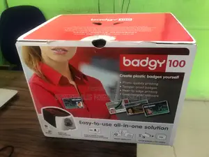 Brand New Evolis Badgy 100 Single Sided Plastic Id Card Printer