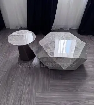 Marble Diamond Coffee Table Set (2-Piece)