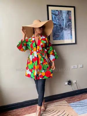Long Sleeve Geometric Kimono