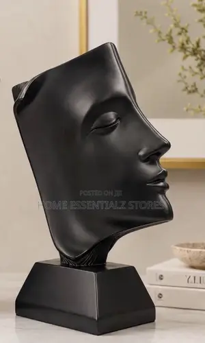 Scholar Abstract Face Sculpture - Modern Decorative Bust Statue