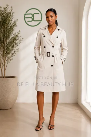 Classic Belted Coat Dress – Elegant Timeless