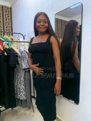 Black Midi Bodycon Dress