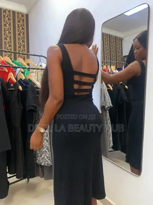 Black Midi Bodycon Dress