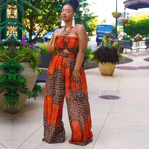 Sleeveless Print Jumpsuit