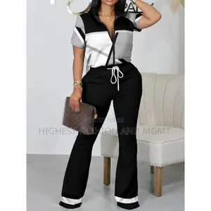 Short Sleeve Print Jumpsuit