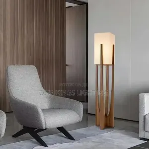 Fairbanks Floor Lamp Wooden Floor Lamp for Living Room Lighting