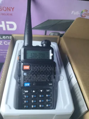 Baofeng Uv-5r Two-Way Radio, a Dual-Band Display and DTMF Keypad.