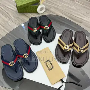 Quality Gucci Thong Leather Slippers