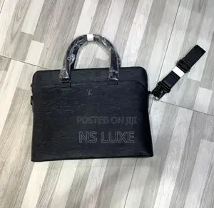 Burberry Pure Quality Leather Laptop Bag 