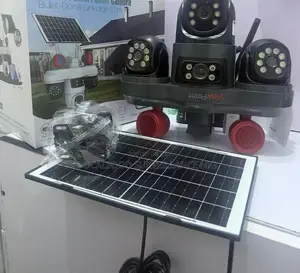 3 Rotating Lens Lens 4g Solar CCTV Camera – Wireless PTZ Security Cam