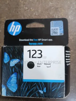 Hp 123 Black Ink Cattrage