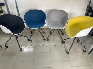 Modern Nordic Bolster Swivel Shell Chairs