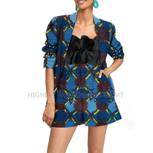 Casual Print Jacket and Short