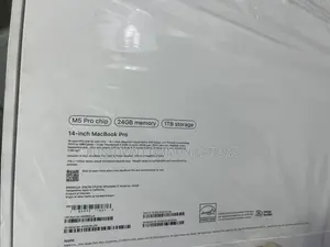New Laptop Apple MacBook Pro 2026 M5 Pro 24GB Apple M5 Pro SSD 1T