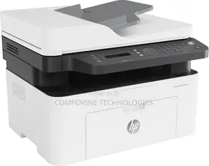 Hp Laser MFP 137fnw, Black and White Printer for Small Office,
