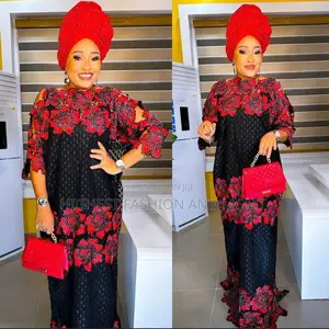 Dashiki Lace Boubou Maxi Dress