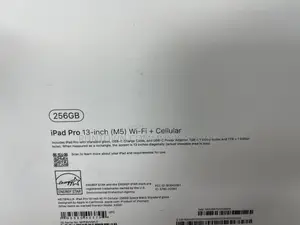 New Apple iPad Pro 256 GB Black