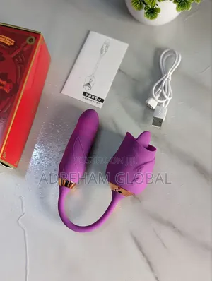 2in1 Pulsating Rose Licker 
Available in Pink, Purple and Red Colour