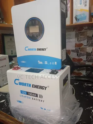 Cworth Energy 100ah 12v Lithium Battery And 1.8kva 12v Inverter