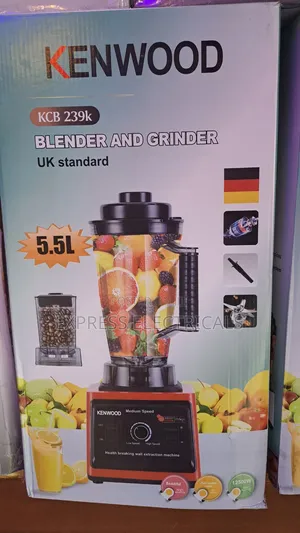 Kenwood 5.5l 12500w Blender+ Grinder Kcv239k 2 in 1 New